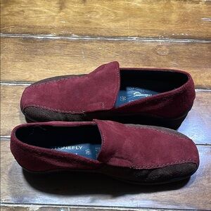 Stonefly Climacontrol Sophisticated Red and Brown Slip-On Loafers size 7…